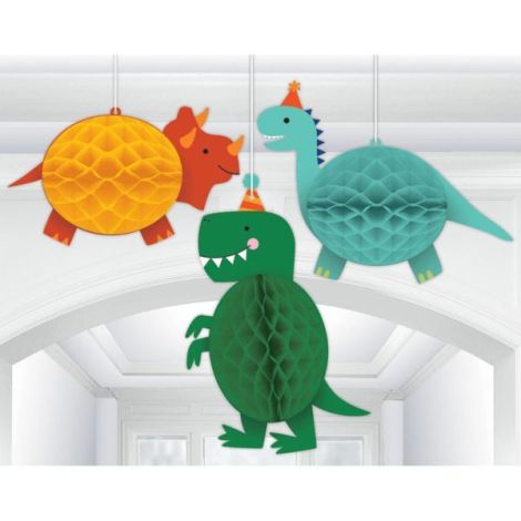Decor honeycomb dino mite 3 buc