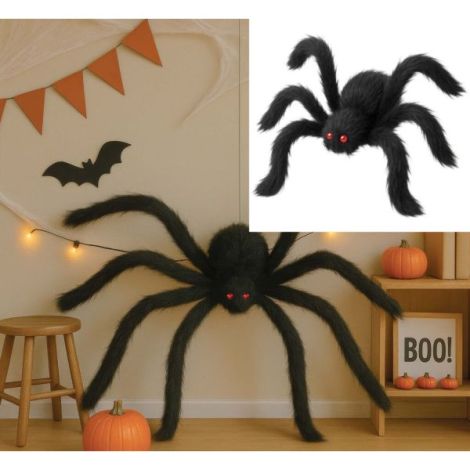 Decor paianjen negru 150 cm - poza 5