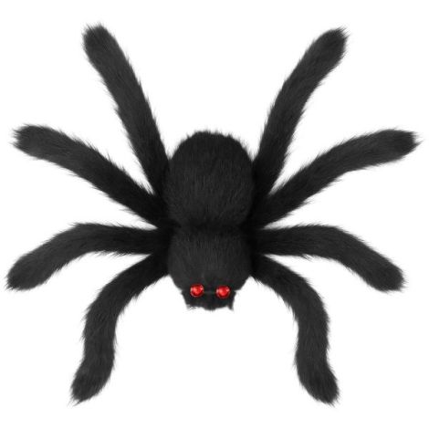 Decor paianjen negru 90 cm - poza 1