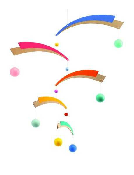 Decoratie mobil lemn, Artificii Djeco 55 cm