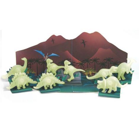 Decoratiuni de perete fosforescente - Dinozauri 3D - poza 4