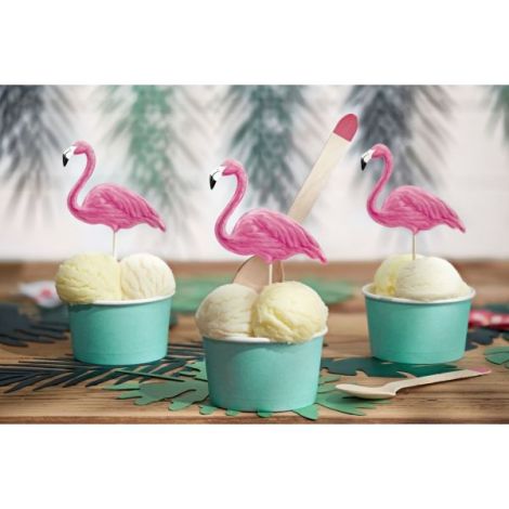 Decoratiuni flamingo 6 buc - poza 3