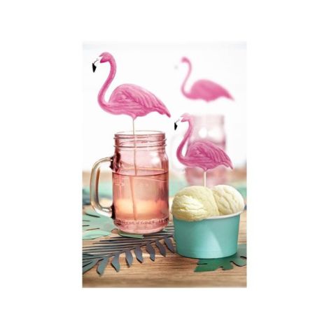 Decoratiuni flamingo 6 buc - poza 4