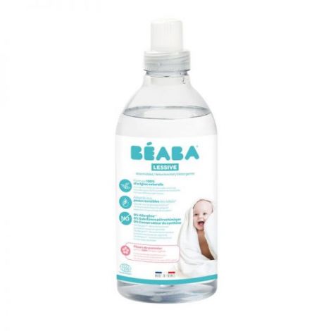 Detergent de rufe lichid Beaba Flori de Mar, 1 L 16 spalari, Certificat Ecocert - poza 1