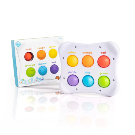 Dimpl Duo , Jucarie senzoriala educativa cu bule din silicon - poza 1