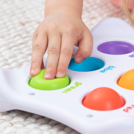 Dimpl Duo , Jucarie senzoriala educativa cu bule din silicon - poza 4