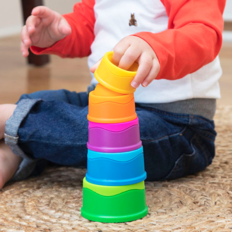 Dimpl Stack , Set de cupe de stivuire cu bule din silicon - poza 3