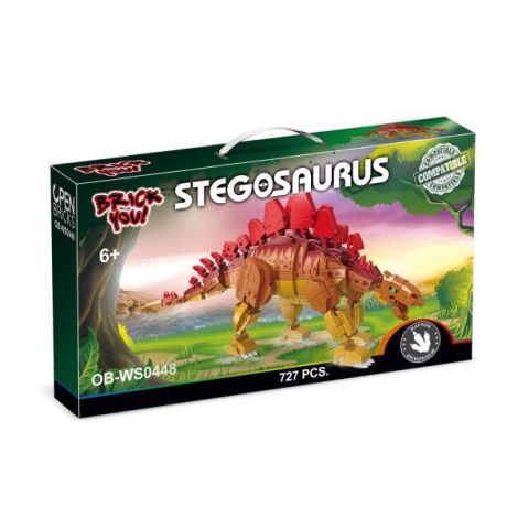 Dinozaur de jucarie - Set constructie Stegozaur (727 piese) - poza 1