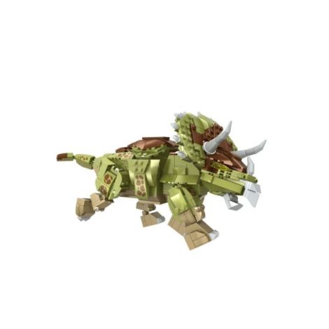 Dinozaur de jucarie - Set constructie Triceraptos (450 piese) - poza 3