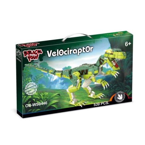 Dinozaur de jucarie - Set constructie - Velociraptor (539 piese) - poza 1