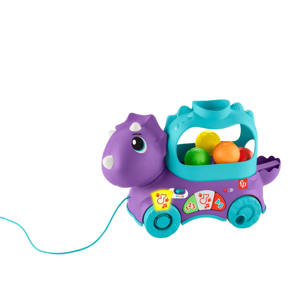 Dinozaur interactiv cu mingi Fisher Price Dinozaur Triceratops - poza 1