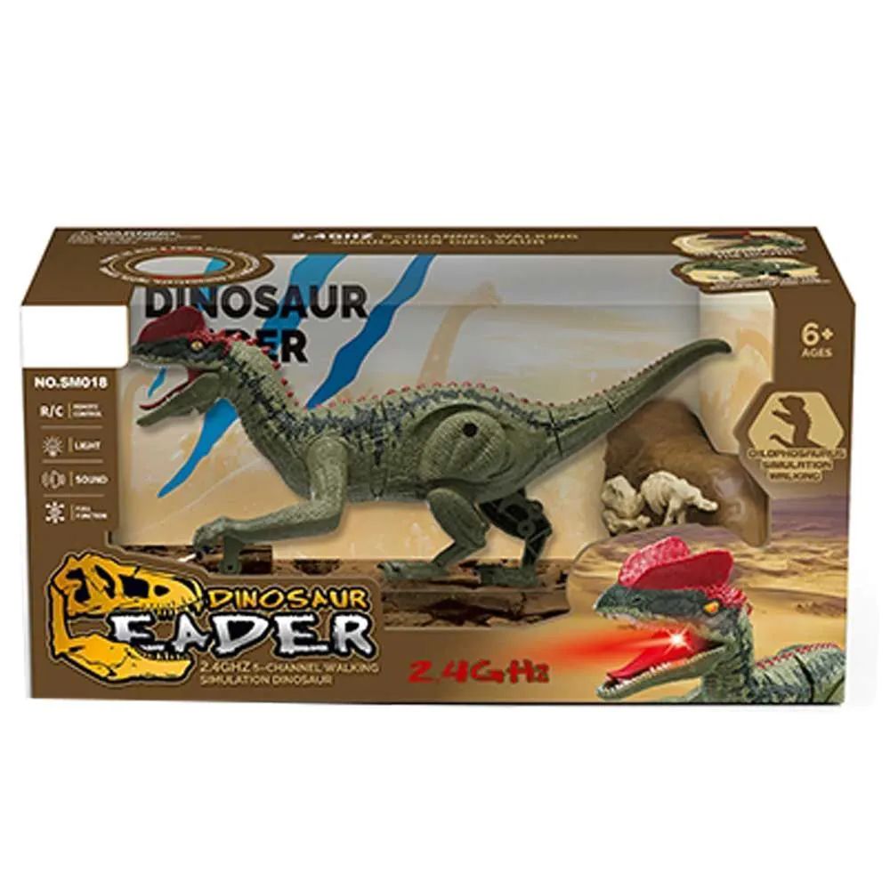 Dinozaur interactiv cu telecomanda, abur si sunete Ocie Dilophosaurus - poza 2
