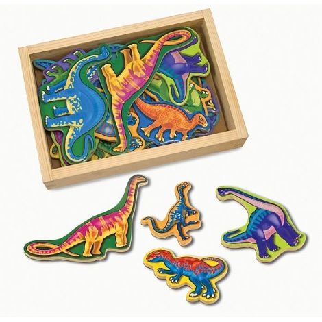 Dinozauri din lemn cu magneti Melissa and Doug - poza 2