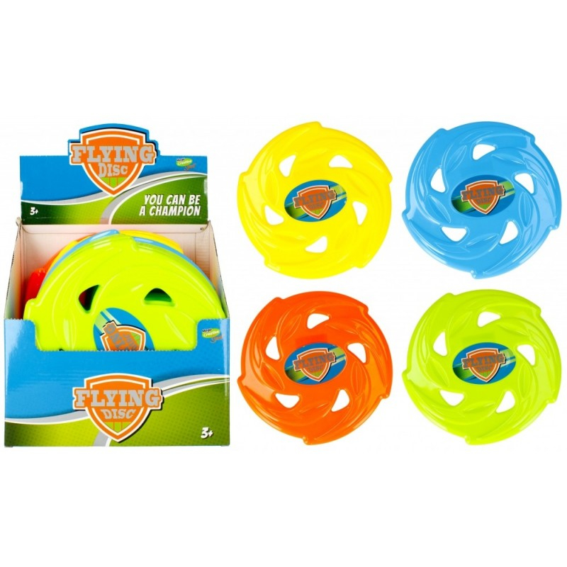 Disc Frisbee zburator plastic,diverse culori,24 cm