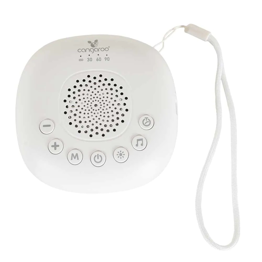 Dispozitiv zgomot alb pentru bebelusi cu melodii si lampa veghe Cangaroo Lumanoise