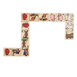 Domino Animale in cutie de lemn - poza 1