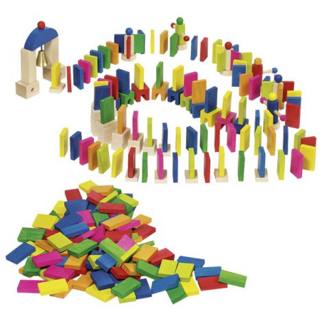 Domino din lemn cu obstacole - poza 1