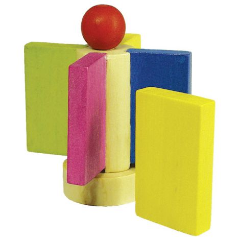 Domino din lemn cu obstacole - poza 2