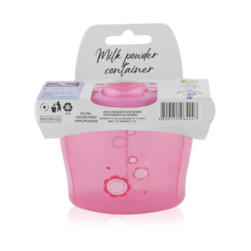 Dozator lapte praf Lorelli Baby Care Roz - poza 2