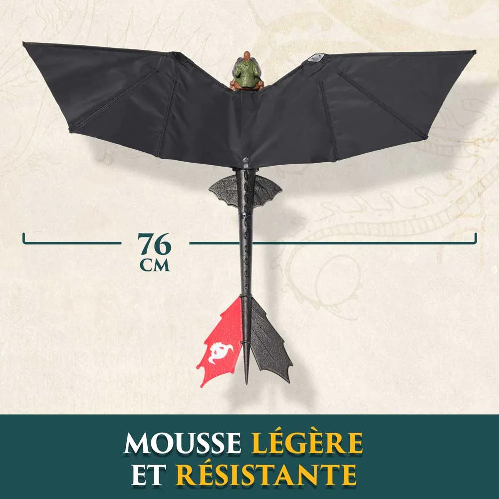 Dragonul zburator Toothless cu telecomanda How to Train Your Dragon 76 cm - poza 3