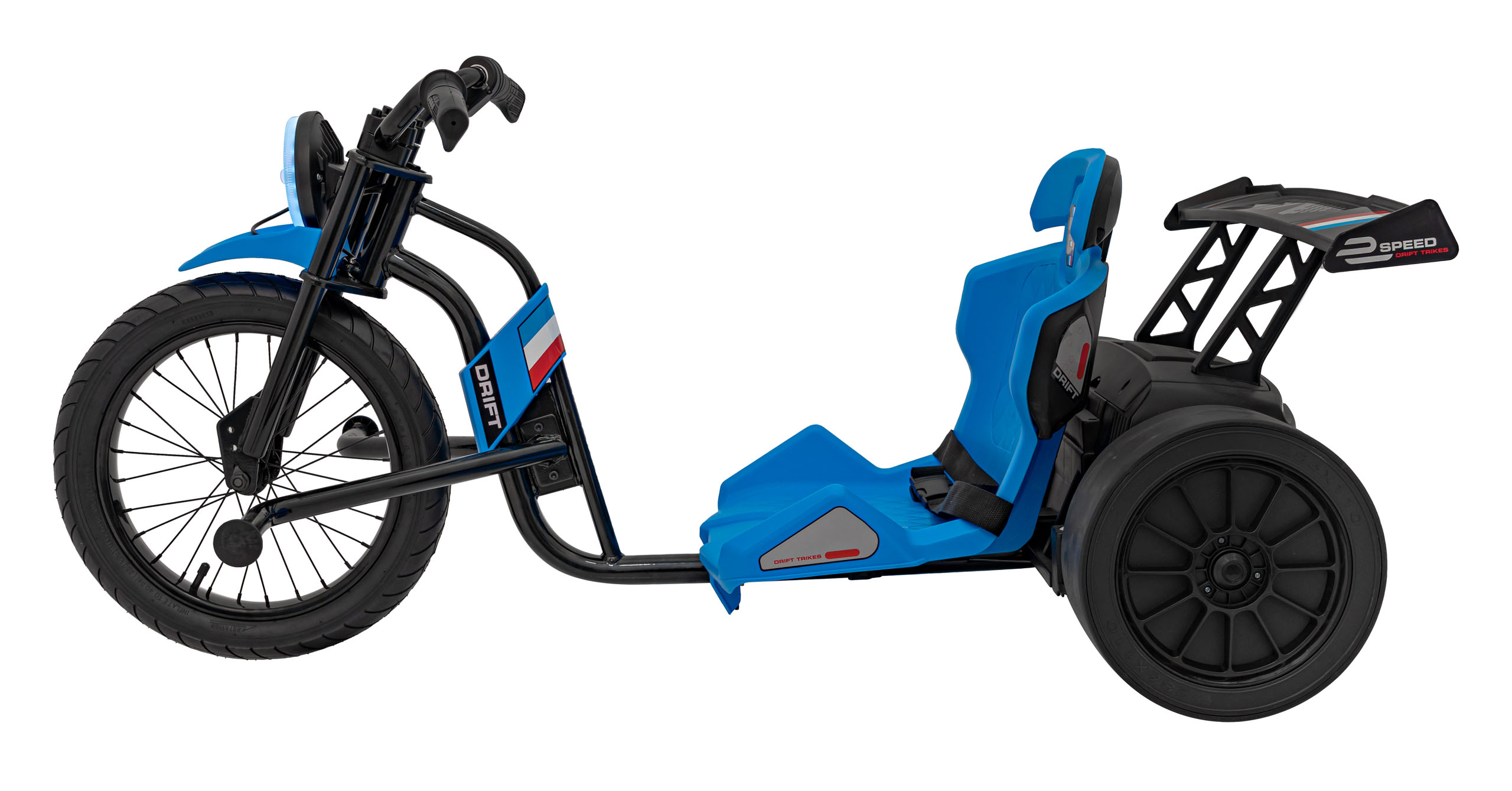 Drift trike electric pentru copii Autokids DRIFT BIKE '21 24V 500W faruri cu LED, viteza max 14 km/h (2338) Albastru - Autokids.ro - poza 2