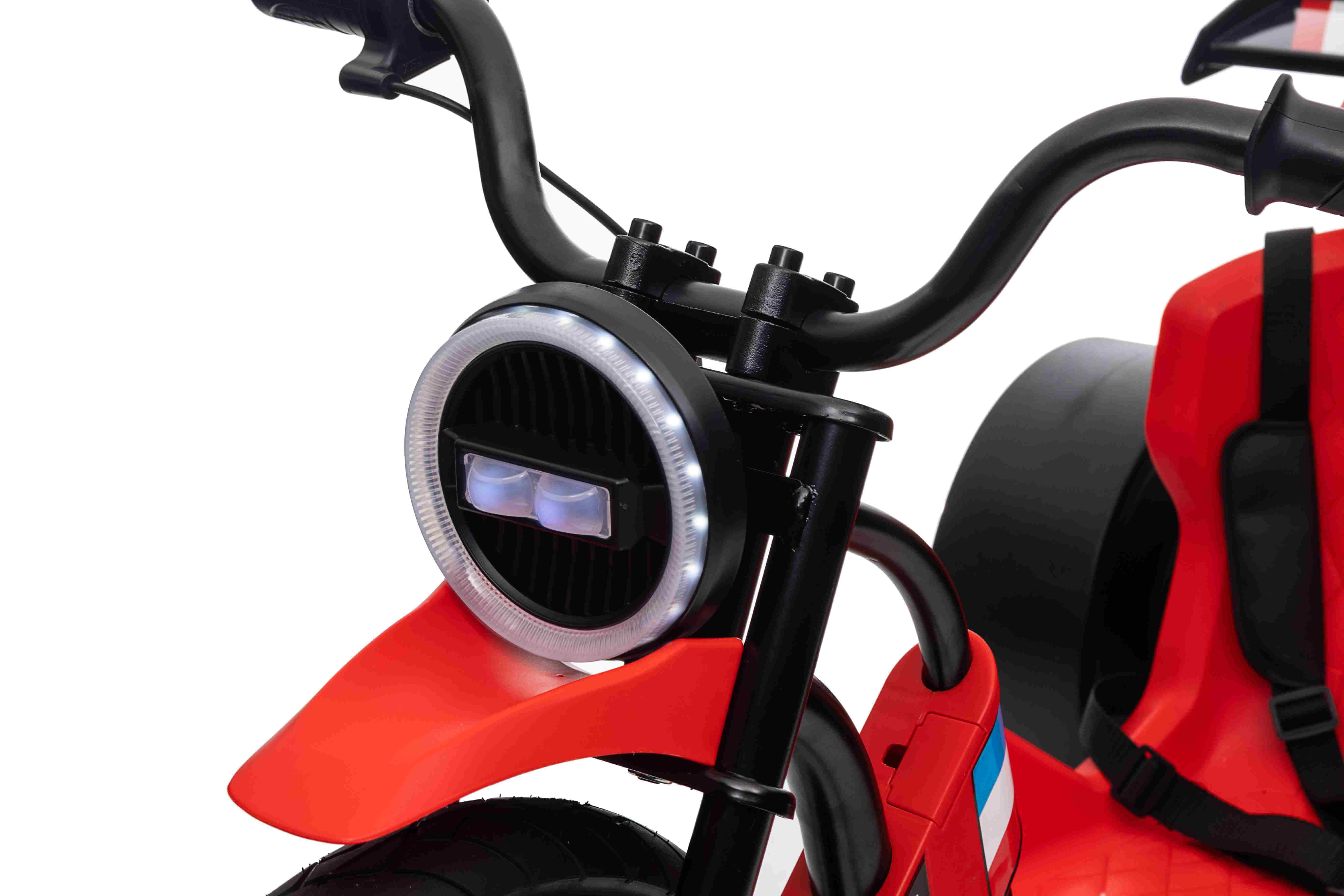 Drift trike electric pentru copii DRIFT BIKE '21 24V 500W faruri cu LED, viteza max 14 km/h (2338) Rosu - Autokids.ro - poza 5