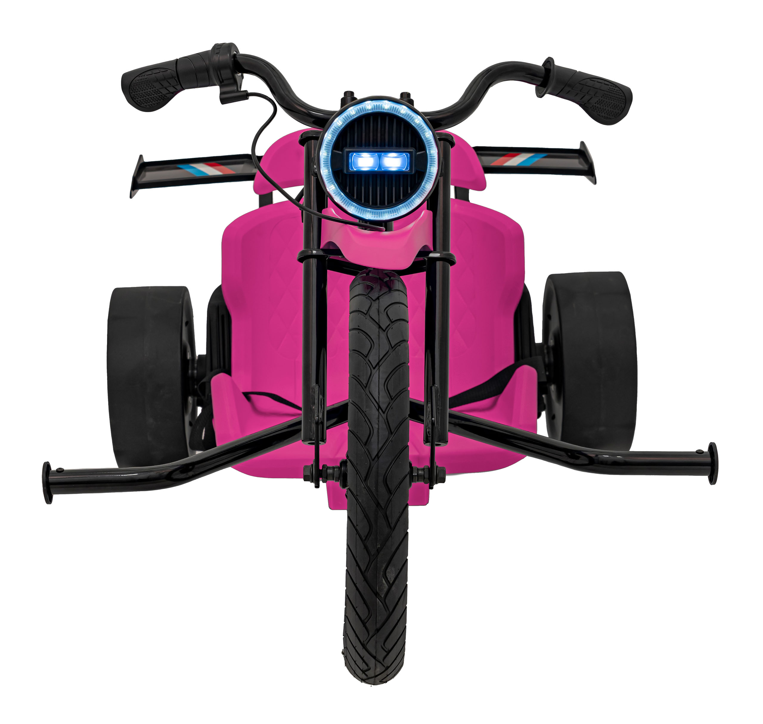 Drift trike electric pentru copii DRIFT BIKE '21 24V 500W faruri cu LED, viteza max 14 km/h (2338) Roz - Autokids.ro - poza 5