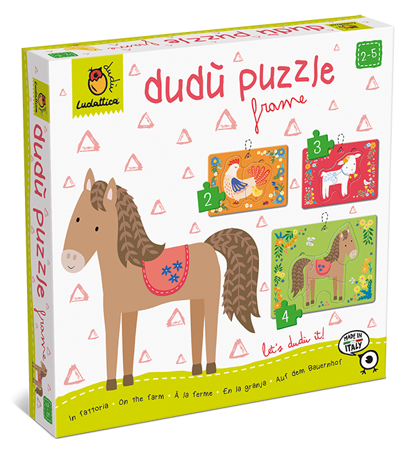 DUDU PUZZLE IN RAMA - ANIMALE DE LA FERMA