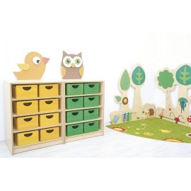 Dulap aplicatie Bufnita pentru Cutii depozitare textile - poza 5