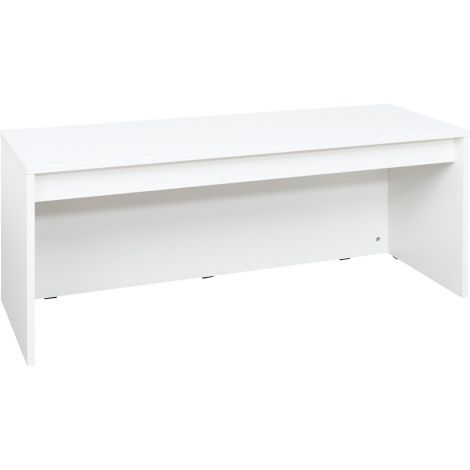 Dulap-bancuta Quadro alb pentru 3 cutii mici pe roti - poza 1