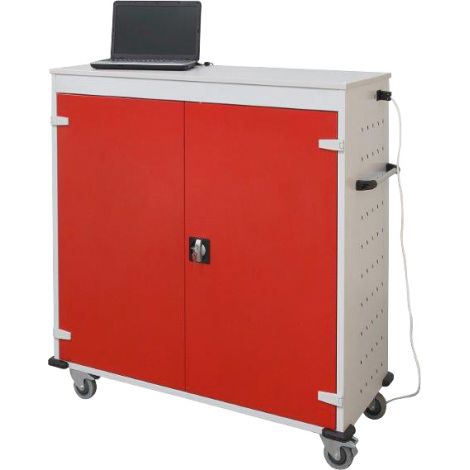 Dulap compartimentat cu roti, pentru 16 laptopuri, dotare laborator scolar informatica - poza 1