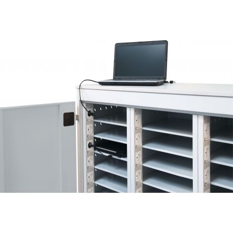Dulap compartimentat cu roti, pentru 30 laptopuri, dotare laborator scolar informatica - poza 3