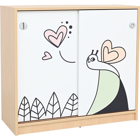 Dulap cu fluture din set mobilier gradinita Gradina cu Povesti