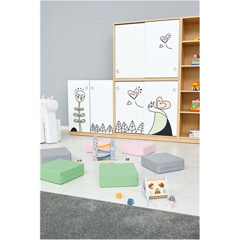 Dulap cu fluture din set mobilier gradinita Gradina cu Povesti - poza 3