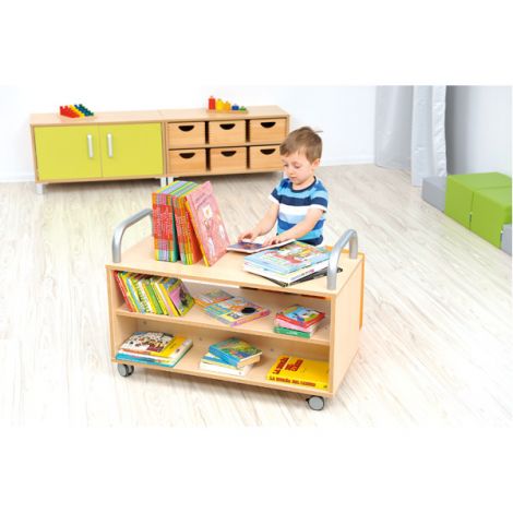Dulap cu roti Flexi pentru pastrat si transportat carti - poza 5