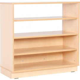 Dulap D cu 3 rafturi, semideschis, cu plinta – Flexi