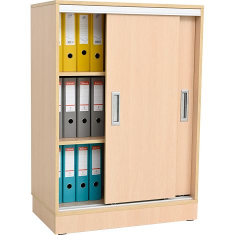 Dulap depozitare materiale educationale Grande L, usi culisante, artar, gradinita si scoala - poza 4