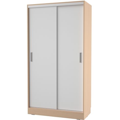 Dulap depozitare materiale educationale Grande low, latime 100 cm, usi culisante, artar, gradinita si scoala - poza 2