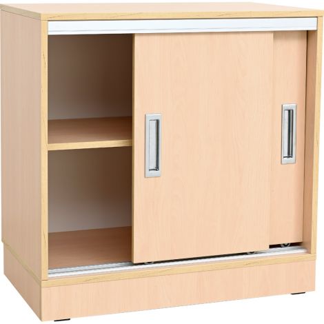 Dulap depozitare materiale educationale Grande M, usi culisante, artar, gradinita si scoala - poza 2
