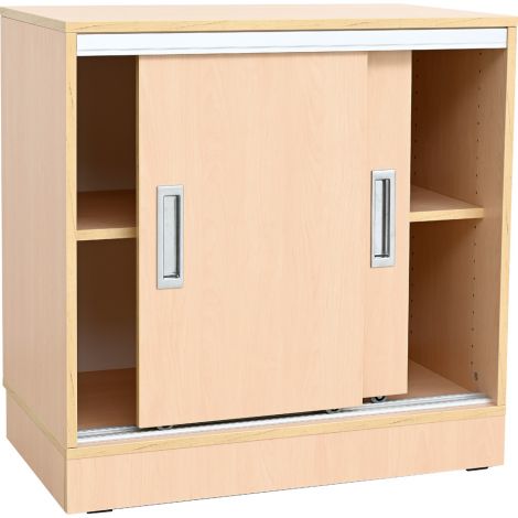 Dulap depozitare materiale educationale Grande M, usi culisante, artar, gradinita si scoala - poza 3