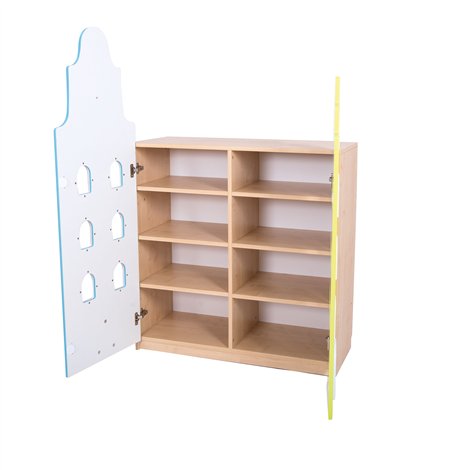Dulap dublu 3 polite, colectia Orasel, mobilier gradinita - poza 3