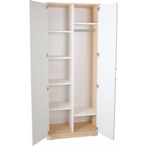 Dulap garderoba Quadro alb - alb - poza 2
