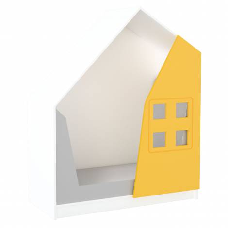 Dulap gradinita Casuta Quadro alb-galben - poza 1