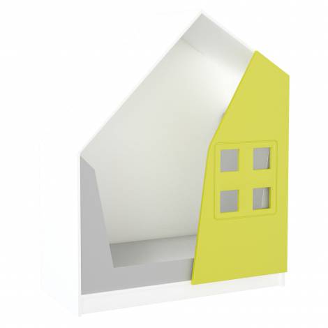 Dulap gradinita Casuta Quadro alb-verde - poza 1