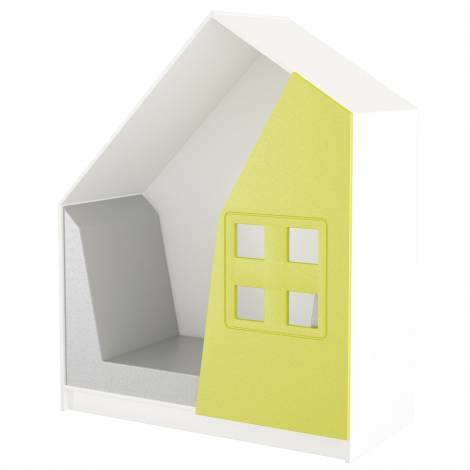Dulap gradinita Casuta Quadro alb-verde - poza 2