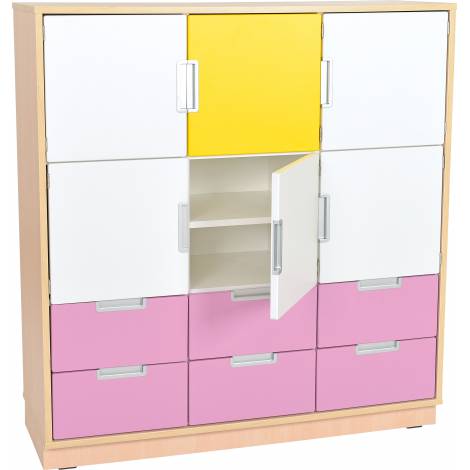 Dulap gradinita cu 9 compartimente Quadro L artar MO092151 - poza 4