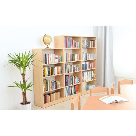 Dulap inalt pentru biblioteca, 185 cm, culoare artar - poza 3