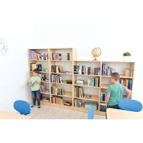 Dulap inalt pentru biblioteca, 185 cm, culoare artar - poza 5