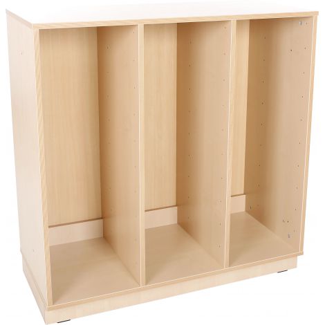 Dulap L cu plinta Flexi cu 3 compartimente pentru containere din plastic - poza 1