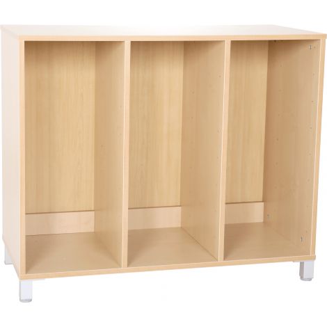Dulap M cu picioare Flexi cu 3 compartimente pentru containere din plastic - poza 1